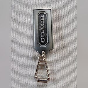 Silvertone Coach Hangtag Key Fob